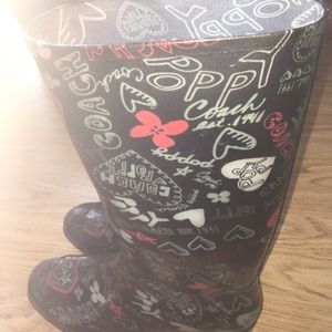 Coach Poppy Rain Boots